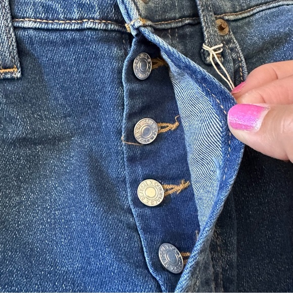 RE/DONE NWOT Straight Leg Original Sz 26 Sample Button Fly - Picture 4 of 8